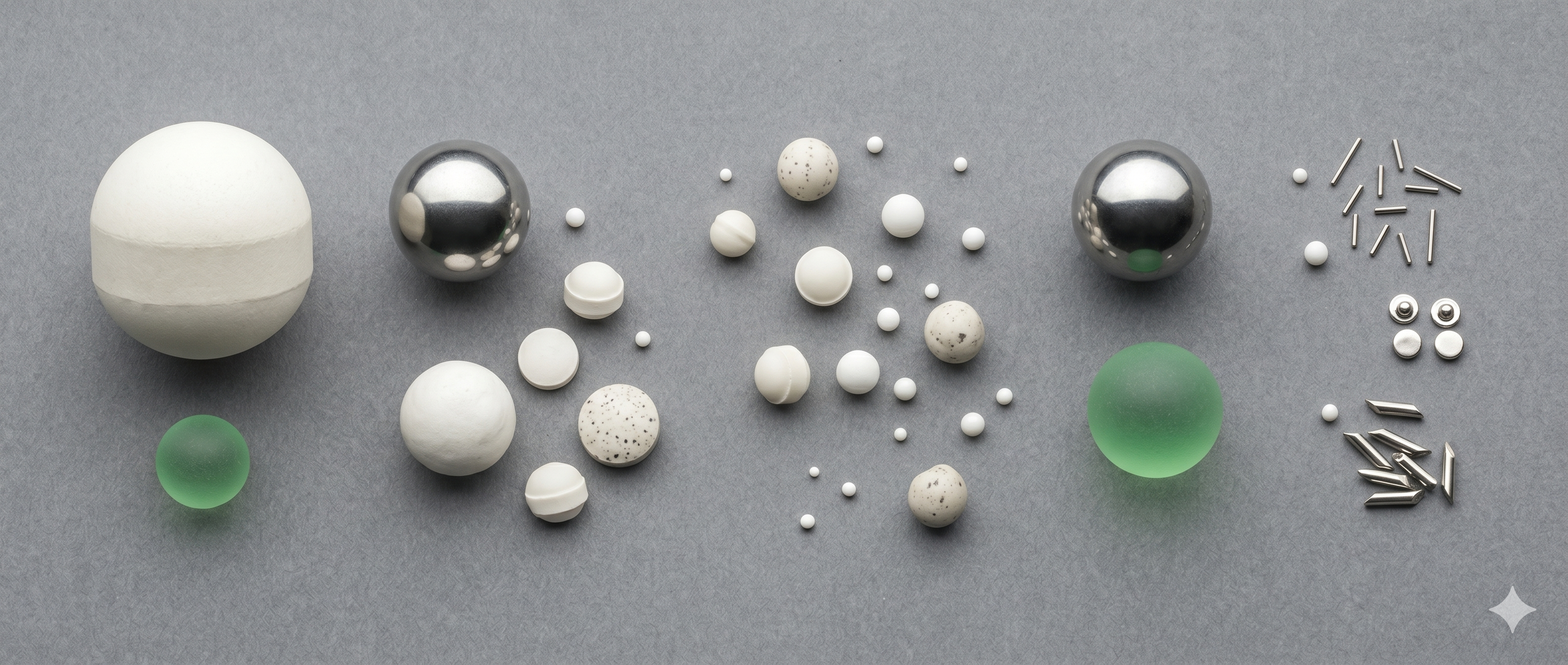 Ceramic balls — alumina oxide, zirconia oxide, silicon nitride