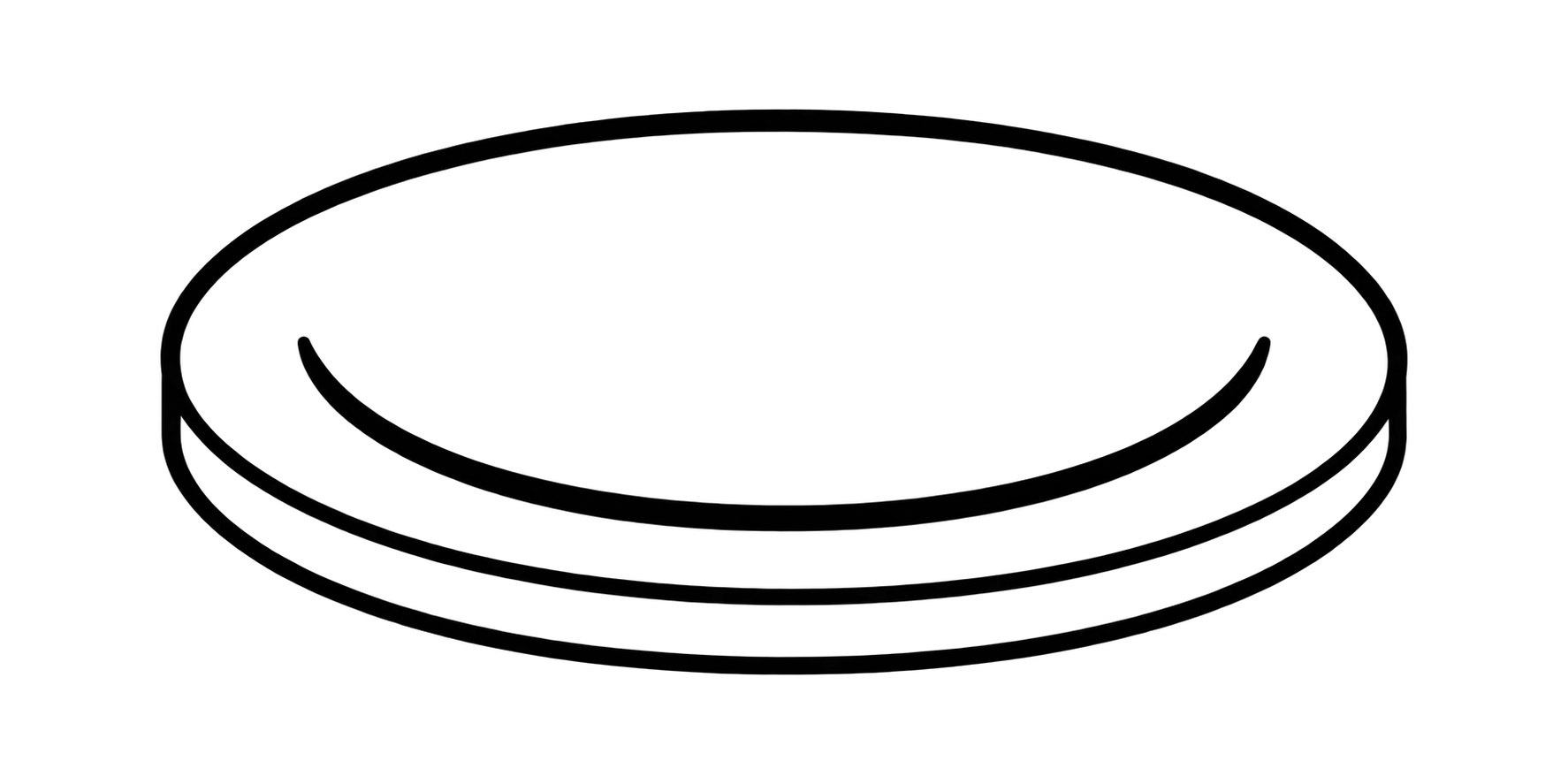 Ovals burnishing media shape